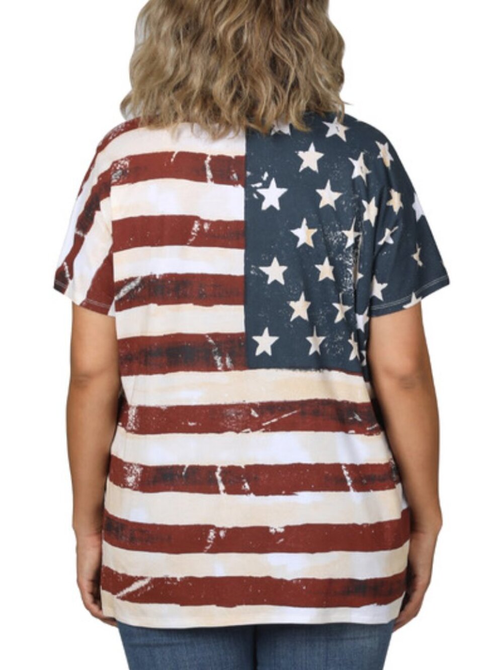 AMERICAN FLAG PRINT TOP - Picture 8 of 9